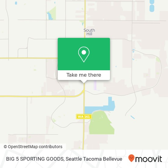 Mapa de BIG 5 SPORTING GOODS, 17014 Meridian E Puyallup, WA 98375