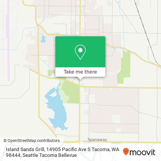 Mapa de Island Sands Grill, 14905 Pacific Ave S Tacoma, WA 98444