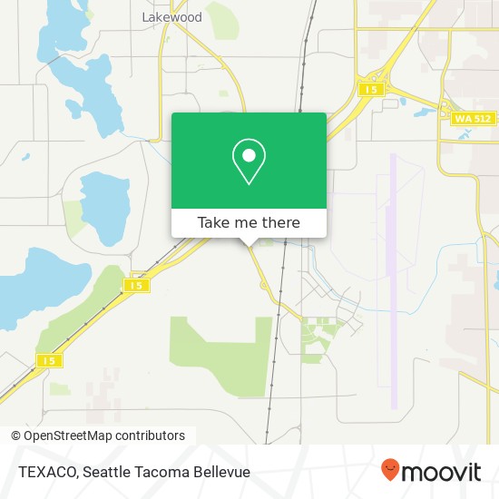 Mapa de TEXACO, 12706 Bridgeport Way SW Lakewood, WA 98499