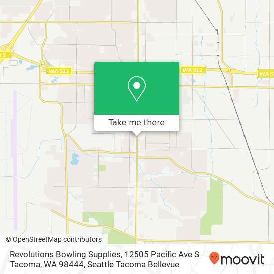 Revolutions Bowling Supplies, 12505 Pacific Ave S Tacoma, WA 98444 map