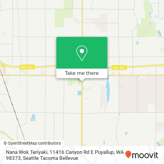 Nana Wok Teriyaki, 11416 Canyon Rd E Puyallup, WA 98373 map