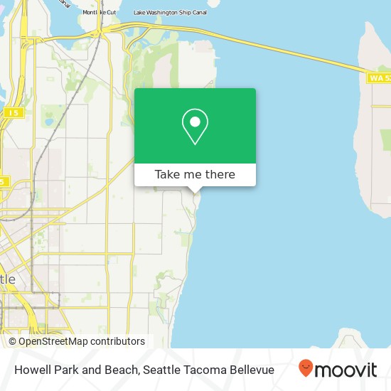 Howell Park and Beach map