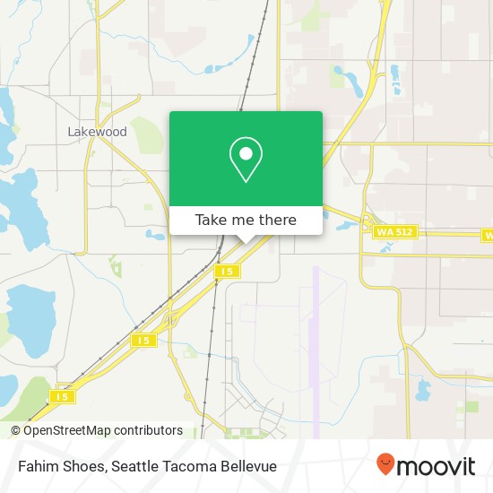 Mapa de Fahim Shoes, 11013 Pacific Hwy SW Lakewood, WA 98499