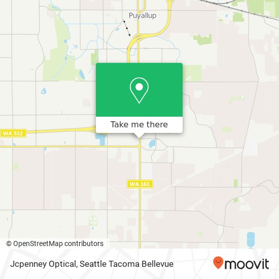 Mapa de Jcpenney Optical, 3700 S Meridian Puyallup, WA 98373