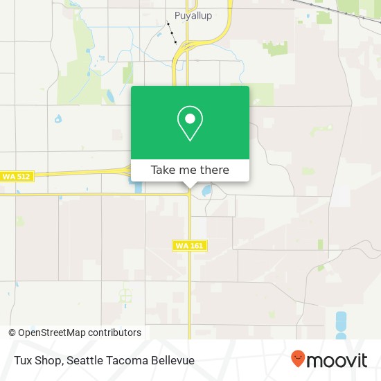 Mapa de Tux Shop, 3827 S Meridian Puyallup, WA 98373
