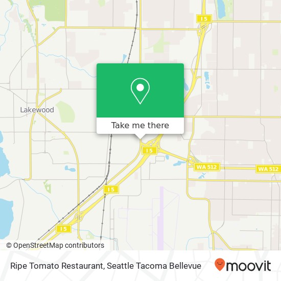 Mapa de Ripe Tomato Restaurant, 10117 S Tacoma Way Lakewood, WA 98499