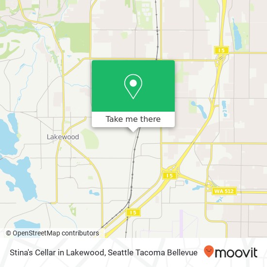 Mapa de Stina's Cellar in Lakewood