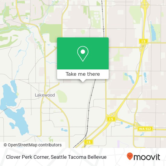 Mapa de Clover Perk Corner, 4500 Steilacoom Blvd SW Lakewood, WA 98499