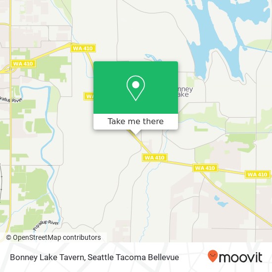 Mapa de Bonney Lake Tavern, 18212 State Route 410 E Bonney Lake, WA 98391