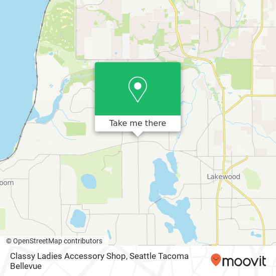 Mapa de Classy Ladies Accessory Shop, 8404 83rd Ave SW Lakewood, WA 98498