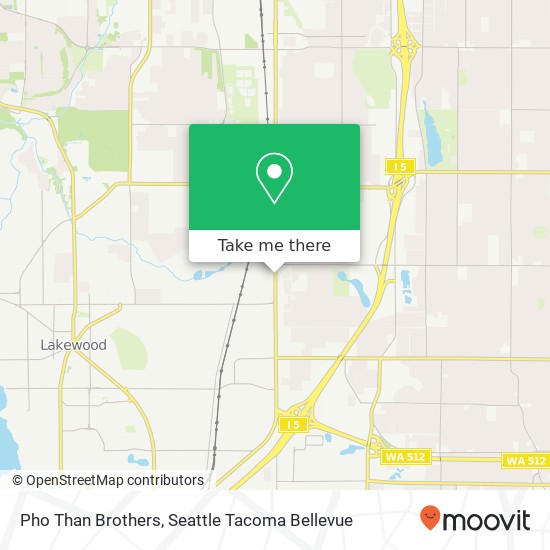 Mapa de Pho Than Brothers, 8515 S Tacoma Way Lakewood, WA 98499