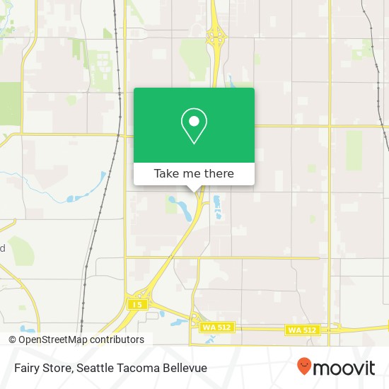 Mapa de Fairy Store, 2202 84th St S Lakewood, WA 98499