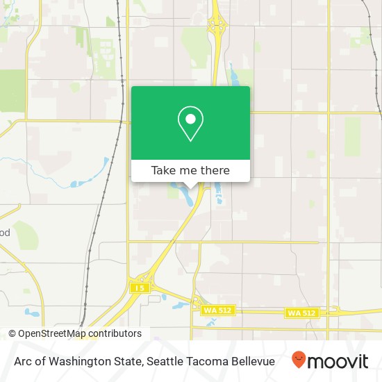 Mapa de Arc of Washington State, 2510 84th St S Lakewood, WA 98499