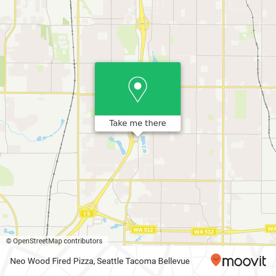 Mapa de Neo Wood Fired Pizza, 8425 S Hosmer St Tacoma, WA 98444