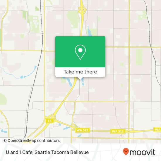 Mapa de U and I Cafe, 8611 S Hosmer St Tacoma, WA 98444