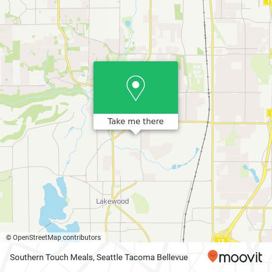 Mapa de Southern Touch Meals, 7708 Dean St W Lakewood, WA 98499