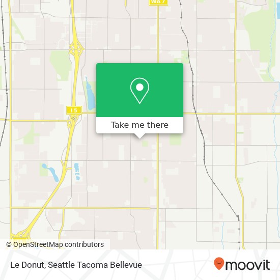 Mapa de Le Donut, 7818 Tacoma Ave S Tacoma, WA 98408