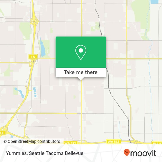 Mapa de Yummies, 8042 Pacific Ave Tacoma, WA 98408