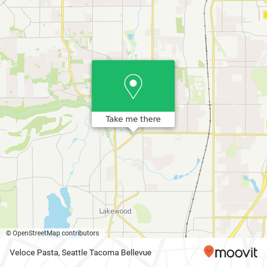 Mapa de Veloce Pasta, 7406 Custer Rd W Lakewood, WA 98499