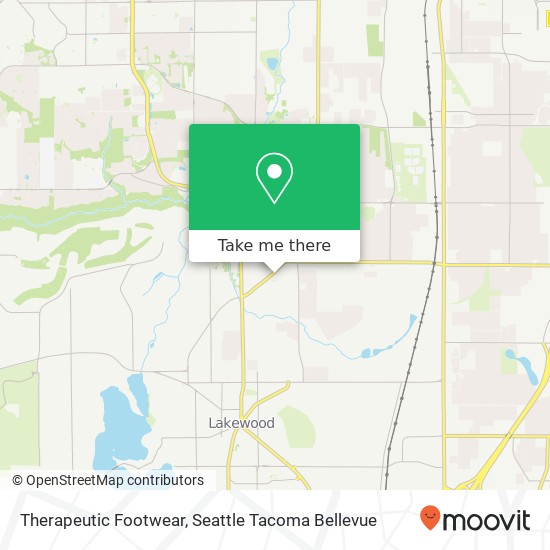 Mapa de Therapeutic Footwear, 7501 Custer Rd W Lakewood, WA 98499