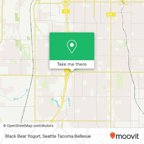 Mapa de Black Bear Yogurt, 1909 S 72nd St Tacoma, WA 98408