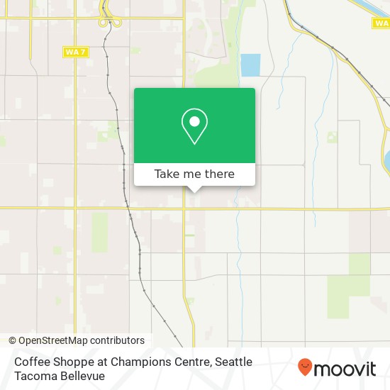 Mapa de Coffee Shoppe at Champions Centre, 1819 E 72nd St Tacoma, WA 98404