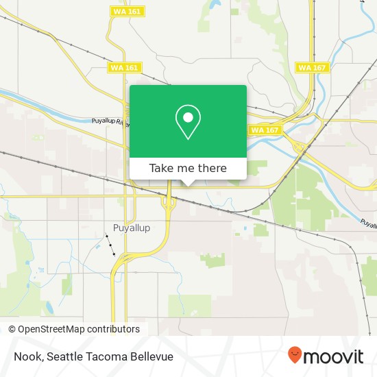 Mapa de Nook, 1206 E Main Puyallup, WA 98372