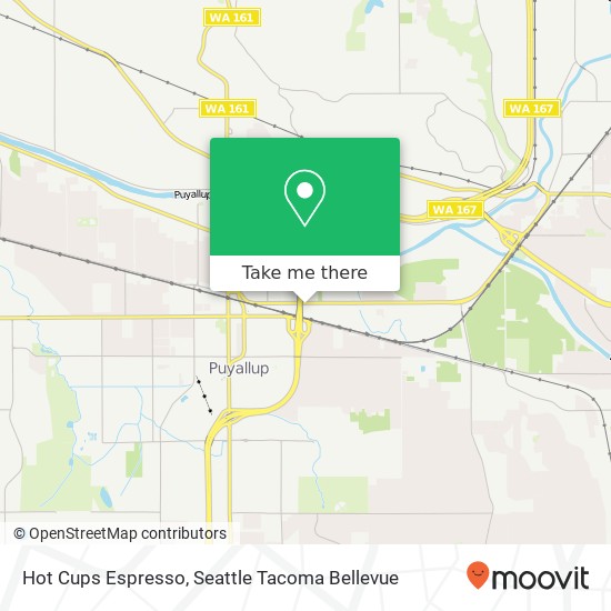 Mapa de Hot Cups Espresso, 924 E Main Puyallup, WA 98372