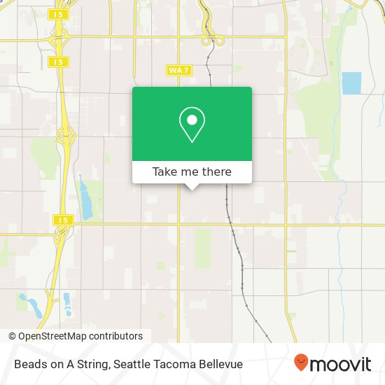 Mapa de Beads on A String, 108 E 66th St Tacoma, WA 98404