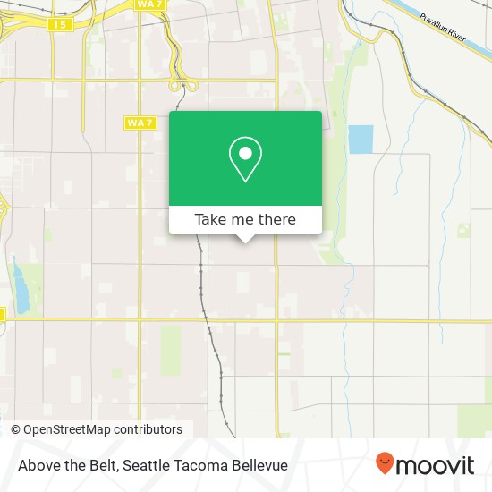 Mapa de Above the Belt, 1130 E 61st St Tacoma, WA 98404