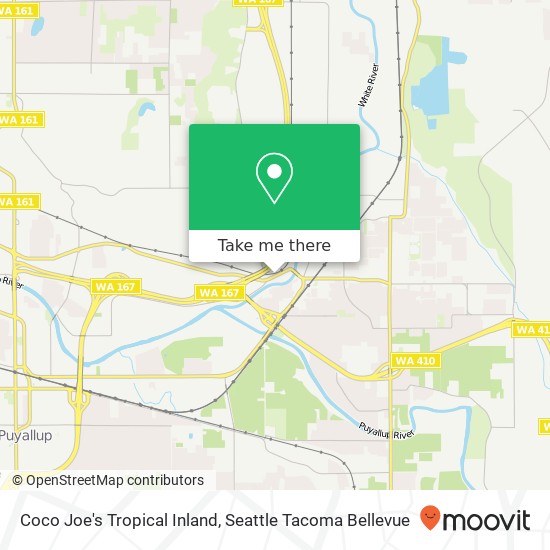 Mapa de Coco Joe's Tropical Inland, 13501 Valley Ave E Sumner, WA 98390