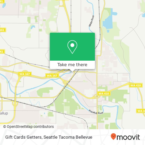 Mapa de Gift Cards Getters, 823 W Main St Sumner, WA 98390