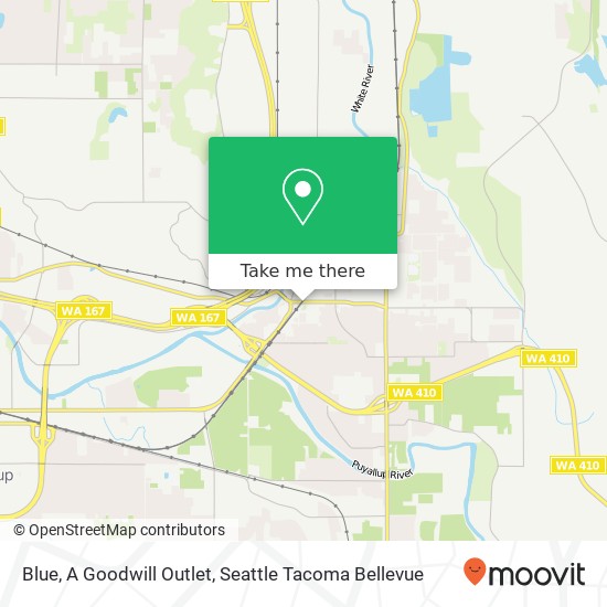 Mapa de Blue, A Goodwill Outlet, 926 Main St Sumner, WA 98390