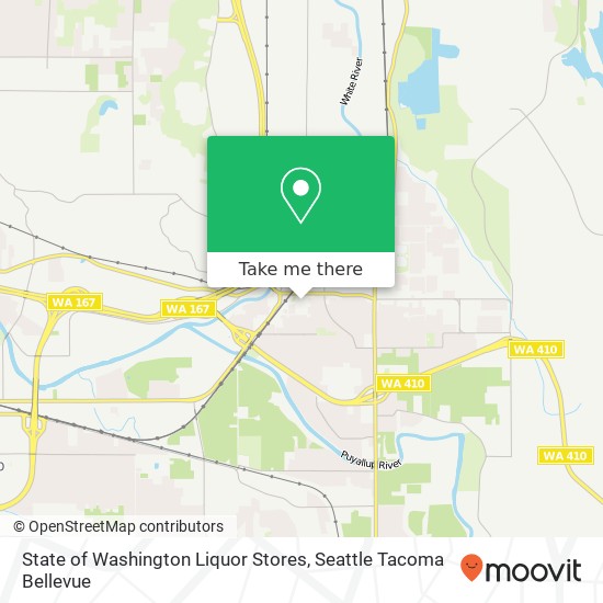 Mapa de State of Washington Liquor Stores