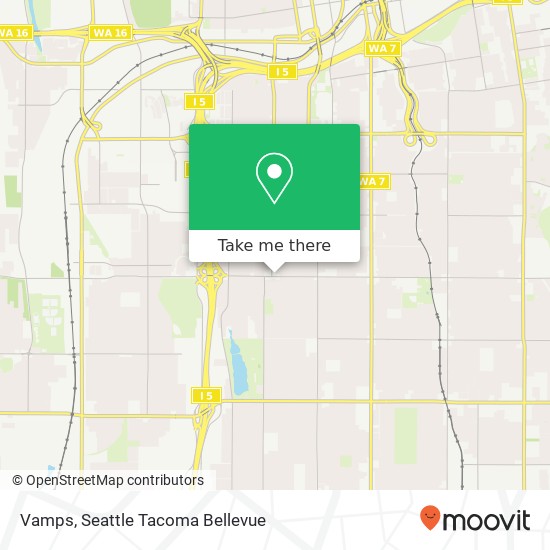 Mapa de Vamps, 1213 S 56th St Tacoma, WA 98408