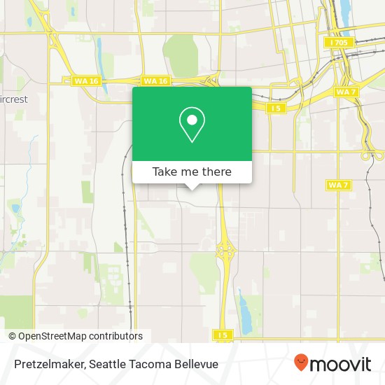 Mapa de Pretzelmaker, Tacoma, WA 98409