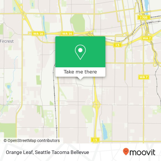 Orange Leaf, Tacoma, WA 98409 map