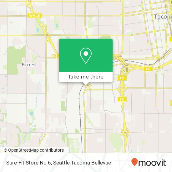 Sure-Fit Store No 6, 3712 S Tacoma Way Tacoma, WA 98409 map