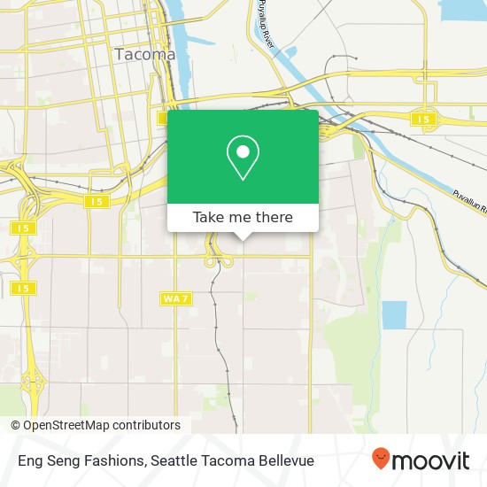 Mapa de Eng Seng Fashions, 3644 McKinley Ave Tacoma, WA 98404