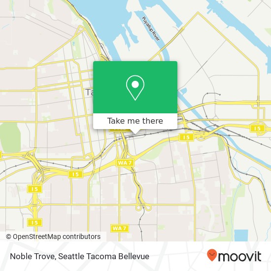 Mapa de Noble Trove, 2501 E D St Tacoma, WA 98421