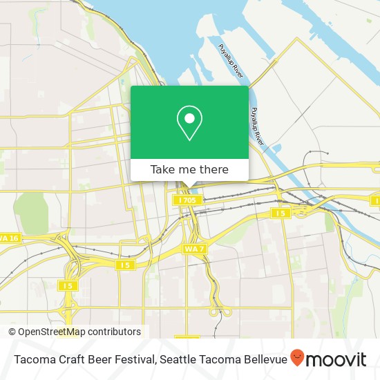 Mapa de Tacoma Craft Beer Festival