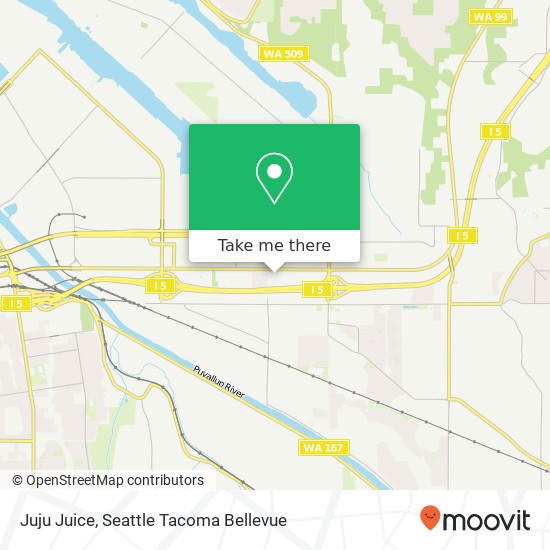 Mapa de Juju Juice, 4624 16th St E Fife, WA 98424