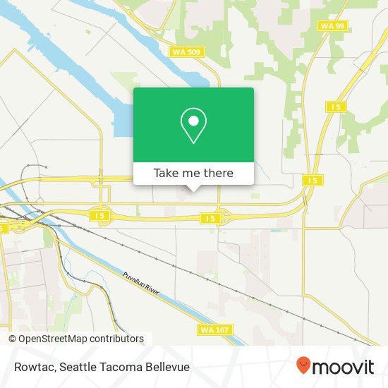 Mapa de Rowtac, 5013 Pacific Hwy E Fife, WA 98424