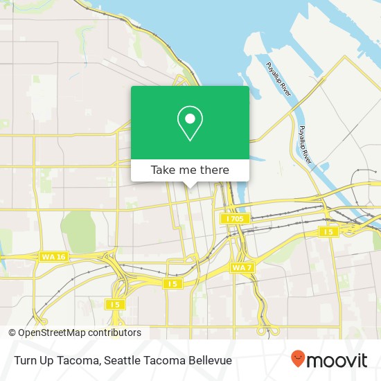 Turn Up Tacoma map