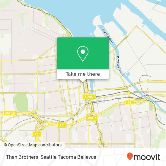 Mapa de Than Brothers, 1712 Pacific Ave Tacoma, WA 98402