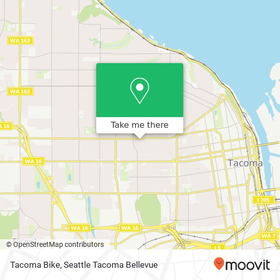 Mapa de Tacoma Bike, 3010 6th Ave Tacoma, WA 98406