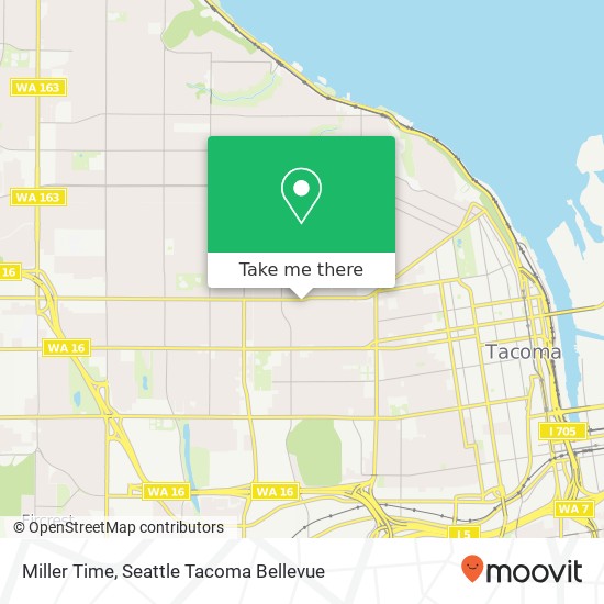 Mapa de Miller Time, 2914 6th Ave Tacoma, WA 98406