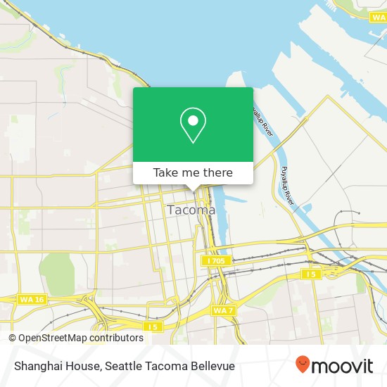 Mapa de Shanghai House, 1126 Commerce St Tacoma, WA 98402