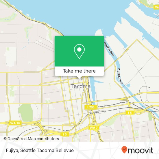 Mapa de Fujiya, 1125 Court C Tacoma, WA 98402