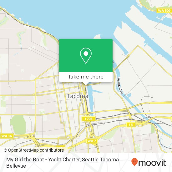 Mapa de My Girl the Boat - Yacht Charter